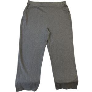 L.l.bean Men Activewear Pants L REG Gray 27" Inseam 32” Waist Stretch Sweatpants